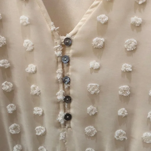 Entro Cream Textured Dress - Picture 2 of 8